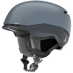 an image of a helmet that looks like it is wearing a helmet with the word atomic on