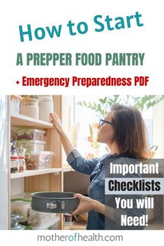 A prepper's pantry is a well-thought out food pantry made to last for longer periods of time when disaster strikes.   Here you will learn how to start a prepper food pantry so you can keep healthy and life normal in a SHTF situation #foodpantry #foodpreppantry #howtostockapantry #emergencyfoodpantry #preparednesspantry Prepped Pantry, Prepper Pantry List, Pantry Checklist, Family Pantry, Working Pantry, Emergency Preparedness Checklist, Emergency Planning