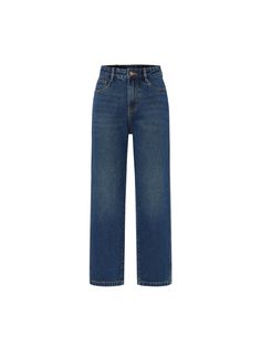 MO&Co.Women High Waist Ankle Jeans with Straight Features : - Straight leg, ankle length- High waisted- Button and zip closure Code: MBB4JENT19The back length of size M is 92.5cm MATERIALS & CARE : Material: 68% Cotton 32% LyocellMachine wash separately under 30℃Do not bleach, lay flat to dry in the shadeDo not tumble dry, iron at low temperatureDo not dry clean, and do not soakPlease wash with special detergent for silk and woolReverse into mesh bag for washingSpecial process parts:Do not rub,