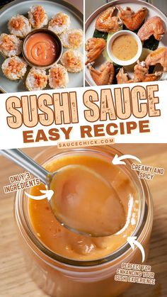 Sushi Sauce Recipe Homemade Sushi Sauce, Types Of Sushi Rolls Recipes, Sushi Sauce Recipes, California Rolls Sushi, Easy Sushi Recipes, Sushi Stacks, Types Of Sushi Rolls, Cooked Sushi Recipes