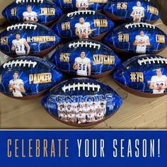 the footballs are on display for everyone to see in their store or at home