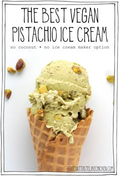 the best vegan pistachio ice cream