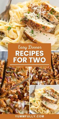 easy dinner recipes for two with pasta and meat