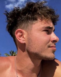 Top 50 Trendy & Cool Men's Fade Haircuts: Detailed Gallery | 50 Best Fade Haircuts for Men (Detailed Gallery) | Aesthetic Hairstyles For Men Kian Lawley Style, 2 On The Sides Haircut Men, Men’s Haircut Short Sides, Surfer Cut For Men, Skinfade Men Haircuts, Short Messy Hair Men Texture, Kian Lawley Hair, Small Mullet Men