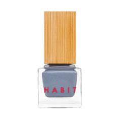 Habit's grey-blue nail color with silver shimmer. Old Hollywood glamour made modern Black Owned Makeup Brands, Strengthening Nail Polish, Grey Nail Polish, Sunset Boulevard, Skincare Cosmetics, Nail Polish Brands, Moon Rock, Vegan Nail Polish, Gray Nails