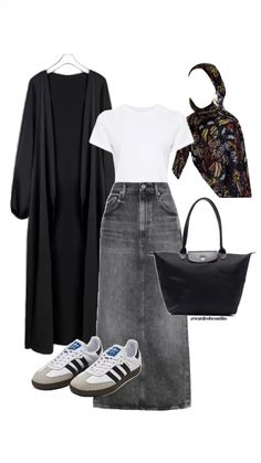 Jean Shorts Outfit Ideas, Jean Shorts Outfit, Shorts Outfit Ideas, Modesty Outfits, Muslim Outfits Casual, Hijabi Fashion Casual