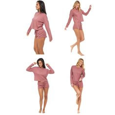 This soft, waffle knit pajamas set for women from Alexander Del Rossa is comfortable, durable, and classy. Made from a premium fabric that is light, soft, durable. Fabric will not shrink and the colors have been tested extensively and do not bleed. Top features include: round neckline with drop shoulder long sleeves. Pajama shorts features include: soft elastic waistband, and drawstring. Knit Pajamas, Rose Taupe, Pajamas Set, Knitting Women, Pajama Shorts, Waffle Knit, Drop Shoulder, Long Sleeve Top, Round Neckline