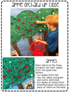 an apple orchard up close activity for kids