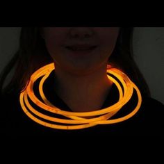 Our glow necklaces measure 22 inches and 6mm thick. They come packed in counts of 50 with connectors included! Glow necklaces are great for parties, raves, charity events, fairs, birthday parties, and much more! These are the same type of necklaces vendors sell to the public at such events! Buy at our low wholesale price and easily double or triple your investment! Glow In The Dark Party, Bright Outfit, Dark Party, Orange Glow, Glowing Necklace, Necklace Packaging, Glow Stick, Orange Necklace, Charity Events