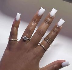 Birthday Nail, Plain Nails, Classic Nails, Long Acrylic, Unique Acrylic Nails, Short Acrylic Nails Designs, Birthday Nails, Dream Nails, Short Acrylic Nails