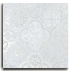 white paper with an ornate design on it