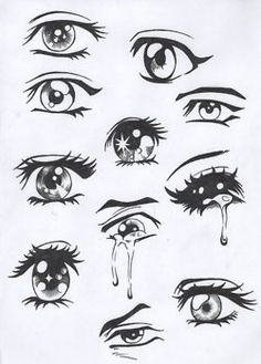 an image of eyes drawn on paper