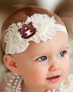 PRICES MAY VARY. Officially Licensed High Product Shabby Chiffon Flowers Satin elastic band Embroidered School Logo Your Auburn Tigers Fan will look adorable wearing our Shabby Flower Hair Bow Headband! Headband Sports, Flower Hair Bows, Shabby Flowers, Bow Headband Hairstyles, Toddler Headbands, School Logo, Chiffon Flowers, Auburn Tigers, Diy Bow