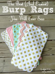 the best and easier burp rags you will ever sew are in this post