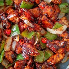 the food is prepared and ready to be eaten in the oven or on the grill