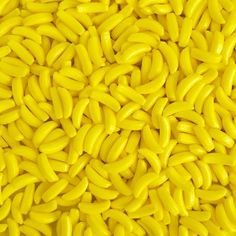 close up view of yellow pasta noodles