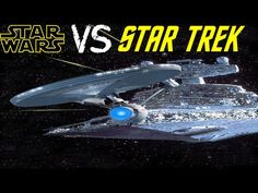 a star trek ship and a space battleship