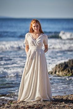 Linen Dress for Women White Linen Dress White Maxi Dress - Etsy White Linen Wedding Dress, White Linen Wedding, Wedding Dress Victorian, Linen Beach Dress, Linen Wedding Dress, Victorian Wedding Dress, Linen Wedding, White Linen Dress, White Wedding Gowns