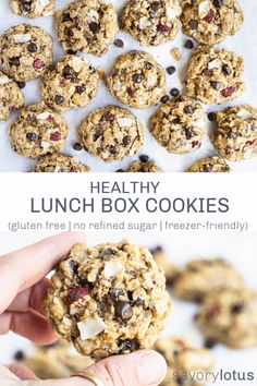 healthy lunch box cookies gluten free and no refrigerated sugar freeze - friendly