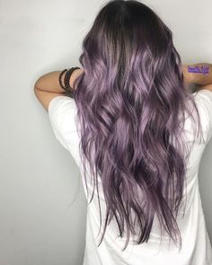 Plum Hair Dye, Ash Brown Hair With Highlights, Lavender Tips, Lavender Hair Ombre, Dark Ash Blonde Hair, Ash Blonde Hair Dye, Violet Hair Colors, Plum Hair, Ash Brown Hair