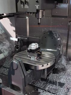 a machine that has broken glass on it