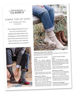 an article in the news about women's footwear and their shoes, with images of people sitting on a bench