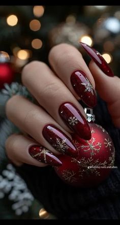 Xmas Nail Designs, Art Noel, Christmas Nail Art Designs, Christmas Nails Acrylic