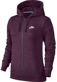 NIKE Women's Sportwear Full Zip Fleece Hoodie #affiliate Sweatpants Nike, Sports Wear Women, Nike Zip Up, Nike Womens, Nike Outfits, Sportswear Women, Full Zip Hoodie