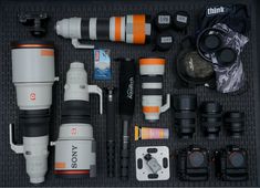 the contents of a camera are neatly organized