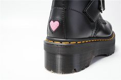 HARAJUKU KAWAII HEART BUCKLE COMBAT BOOTS Must-have black platform booties for the cold season. ✔️ Material: Eco Leather ✔️ Platform Height: 4cm ✔️ Fits true to Size Please refer to Size Chart below before ordering. SIZE INFO 225MM=EUR size 35=US size 5 230MM=EUR size 36=US size 5.5 235MM=EUR size 37=US size 6 240MM=EUR size 38=US size 6.5 245MM=EUR size 39=US size 7 250MM=EUR size 40=US size 7.5 NOTE: DUE TO VERY HIGH DEMAND, PLEASE ALLOW 12-20 DAYS FOR DELIVERY TO THE US, AND 20-45 DAYS TO THE REST OF THE WORLD. Harajuku Style Black Platform Boots With Round Toe, Black Harajuku Platform Boots With Round Toe, Black Harajuku Style Winter Boots, Harajuku Style Black Platform Boots For Winter, Black Harajuku Style Platform Boots For Winter, Black Harajuku Platform Boots For Winter, Harajuku Style Winter Streetwear Boots, Black Harajuku Boots With Round Toe, Cute Leather Boots For Winter