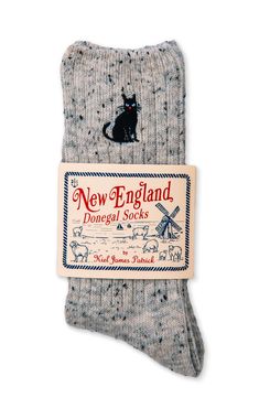 The Black Cat Donegal Sock Cute Winter Socks, Cute Fall Things, Gifts To Buy, Affordable Cute Cotton Socks, Clothes To Buy, Fall Cozy Socks, Cute Pattern Socks, Gift For Men, Cottage Socks