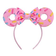 Doughnut Mouse Ears Headband Collection 16 Red Peach, Mouse Ears Headband, Bag Display, Mickey Ears, Mouse Ears, Ear Headbands, Desk Decor, Website Design, Hair Accessories