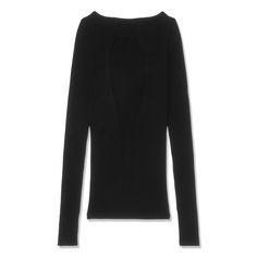 Boatneck  Cutout at back  SKU: RP02D3683-RIBVI-09 Danielle Guizio, Kid Lifestyle, Blog Branding, Sweater Pants, Heeled Loafers, Sweater Black, Tee Dress, Swimwear Accessories, Rick Owens