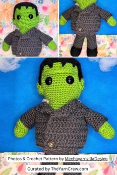 the crocheted hulk doll is made to look like he's from the incredible spider - man