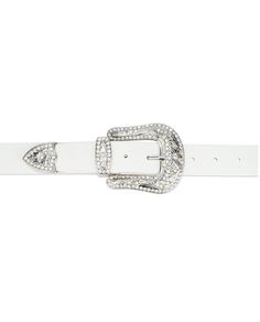 "Buy Rhinestone Western Belt - Women's White Belt - Rhinestone Buckle Belt - Rhinestone Belt Cowgirl - Cowgirl Rhinestone Belt WAIST SIZE: Choose from drop down menu above BELT HEIGHT: 1 3/8\" | 3.5 cm LEATHER: Genuine cow leather COLOR: White BUCKLE: Metal in silver with rhinestones CONDITION: New INCLUDED: Dust bag ALL BELTS ARE MEASURED FROM THE LEATHER PART'S END TO THE MIDDLE HOLE. PAYMENT Shopping on Etsy is 100% safe. I accept Paypal to make your payment process totally secure. Paypal als White Y2k Belt, Silver Adjustable Belt With Rhinestones, Adjustable Rhinestone Party Belts, Belt Cowgirl, Cowgirl Rhinestone, 70s Accessories, Jeweled Belts, Y2k Belt, Womens Leather Belt