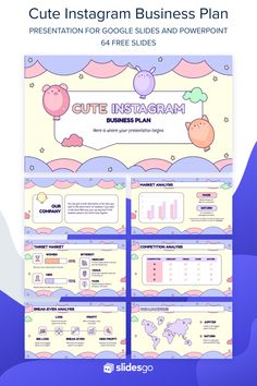 the cute instagramm business plan is shown