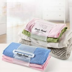 three towels stacked on top of each other