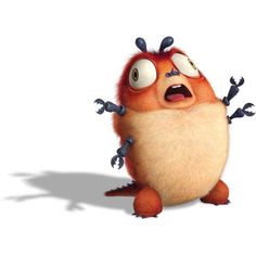 an angry looking cartoon character with two eyes