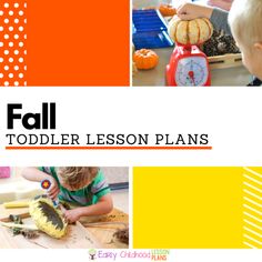 an image of children playing with fall toddler lesson plans