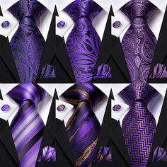 Introducing our distinguished Light Purple Silk Tie Set for Men, designed to bring a touch of sophistication and elegance to your special day. Crafted from high-quality silk, this tie exudes luxury and refinement, making it the perfect accessory for weddings, formal events, or any occasion where you want to make a lasting impression. Material: Silk Pattern Type: Paisley Ties Type: Neck Tie *Note Delivery Time: Due to the current global crisis (COVID-19), shipping time may be delayed. Silk Pattern, Paisley Tie, Modern Gentleman, Purple Silk, Tie Set, Purple Hues, Formal Looks, Tie Shoes, Ties Mens