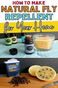 how to make natural fly repellent for your home with lemons and cloves