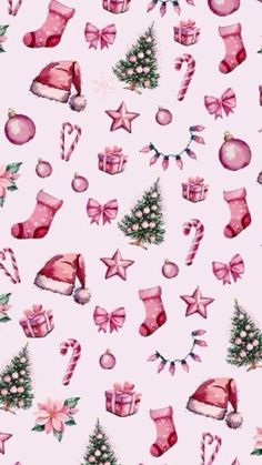 Christmas Wallpaper For Widget, Cute Backgrounds For Christmas, Wallpaper Cute Christmas, Christmas Themed Backgrounds, Cute Chrismas Wallpers, Pink Backgrounds Wallpapers, Christmas 2024 Wallpaper, Christmas Wallpers Aesthetic, Christmas Cute Background