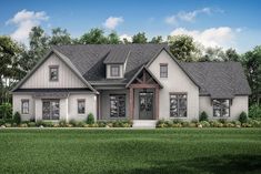 this is an artist's rendering of the country house plan