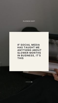 someone is holding a piece of paper that says, if social media doesn't have to do anything about slowing down the business, it's this