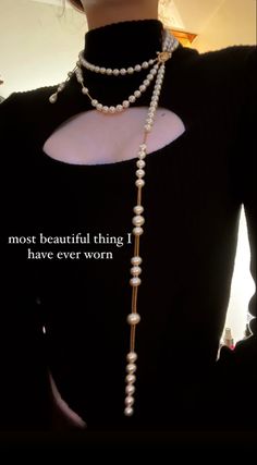 Pearl Necklace Aesthetic, Necklace Aesthetic, Jewelry Lookbook, A Necklace, Jewelry Inspo, Dream Jewelry, Pretty Jewellery, Look Chic, Piercing Jewelry