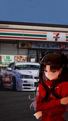 Car Supra, Anime Jdm, Rin Tohsaka, X Car, Female Character, Car Girls, Nissan Skyline