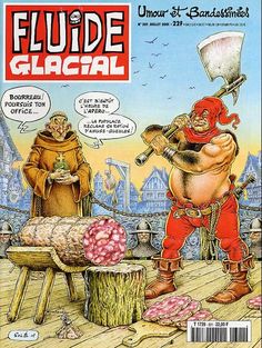 the cover to fluide glacial magazine, featuring an image of two men with