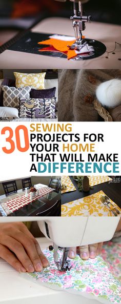 sewing projects for your home that will make a difference