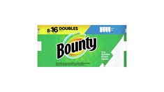 a box of bounty toilet paper on a white background with the word,'6 - 16