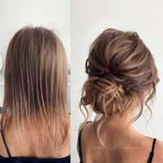 Midi Hair, Wavy Updo, Easy Updo, Easy Updo Hairstyles, Bridesmaids Hair, Guest Hair, Bridesmaid Hair Makeup, Up Dos For Medium Hair